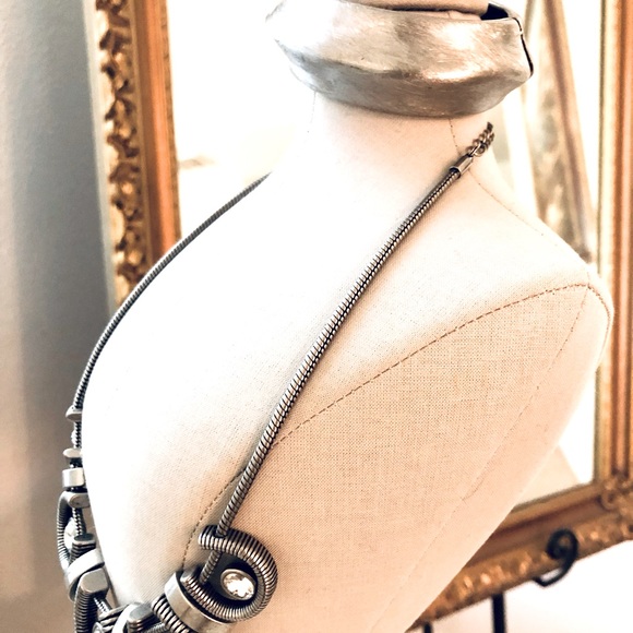 Vintage Modernist Bracelet & Statement Necklace - Picture 8 of 15